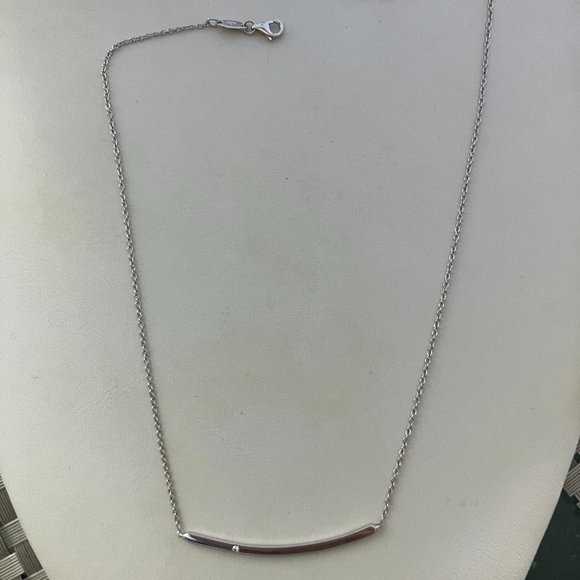 Lafonn CZ 925 Sterling Silveer necklace 17" - Picture 3 of 5